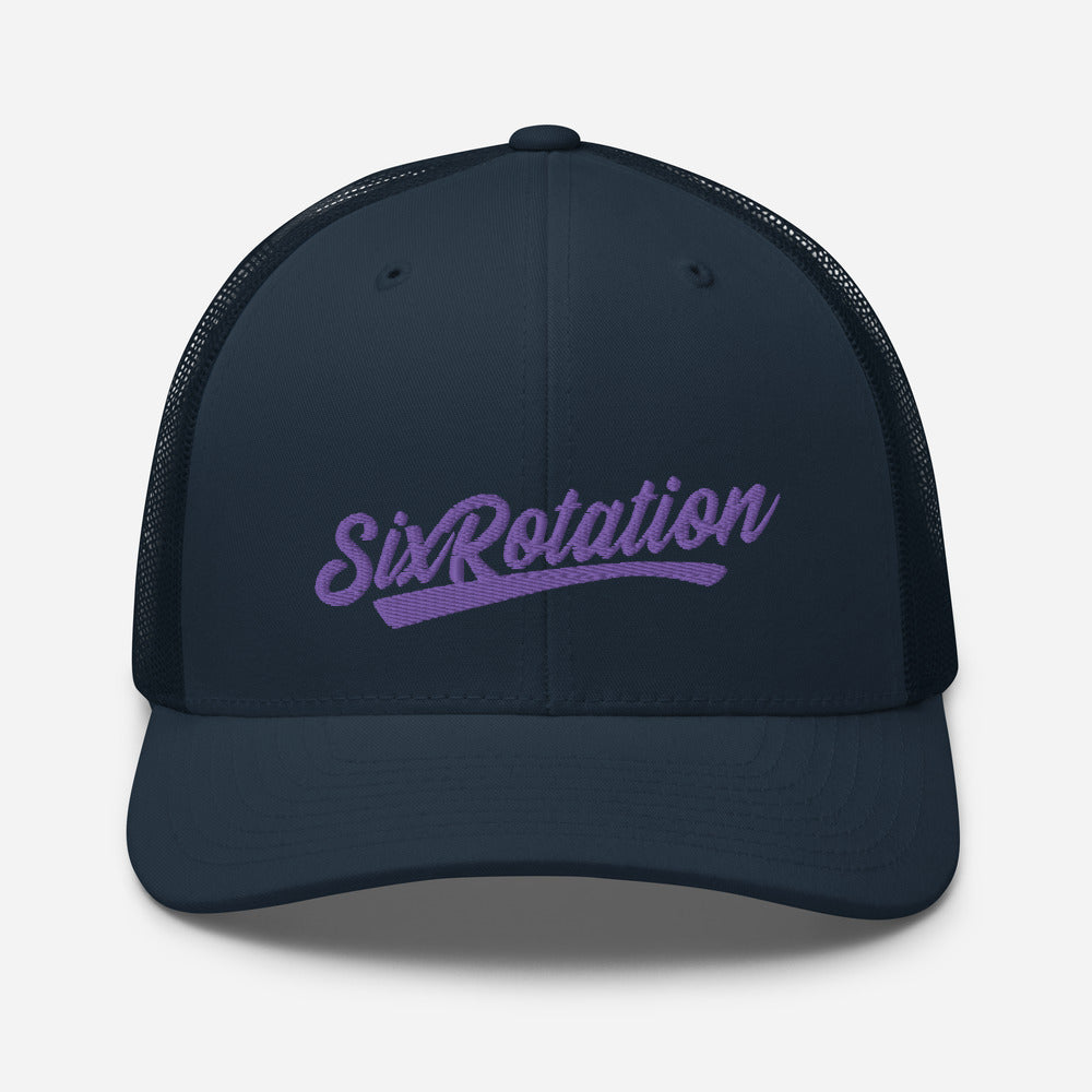 Six Rotation Swift Purple Trucker Hat