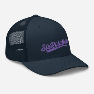 Six Rotation Swift Purple Trucker Hat