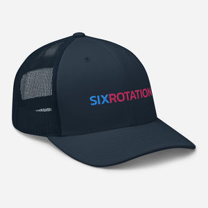 Six Rotation Basic Cotton Candy Trucker Hat