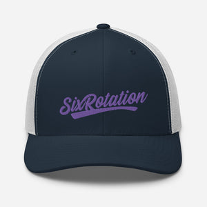 Six Rotation Swift Purple Trucker Hat