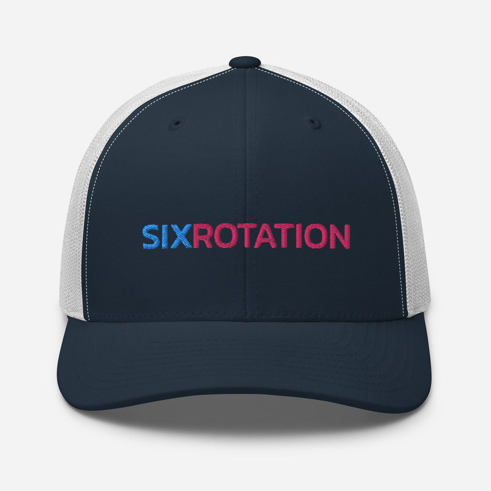 Six Rotation Basic Cotton Candy Trucker Hat