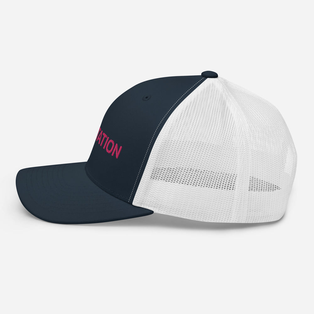 Six Rotation Basic Cotton Candy Trucker Hat