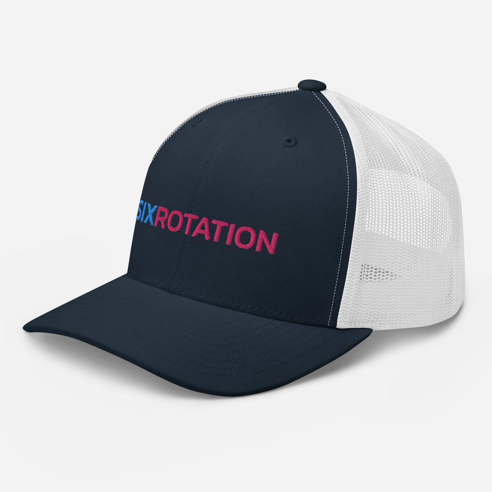 Six Rotation Basic Cotton Candy Trucker Hat