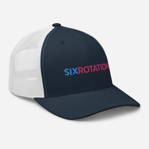 Six Rotation Basic Cotton Candy Trucker Hat