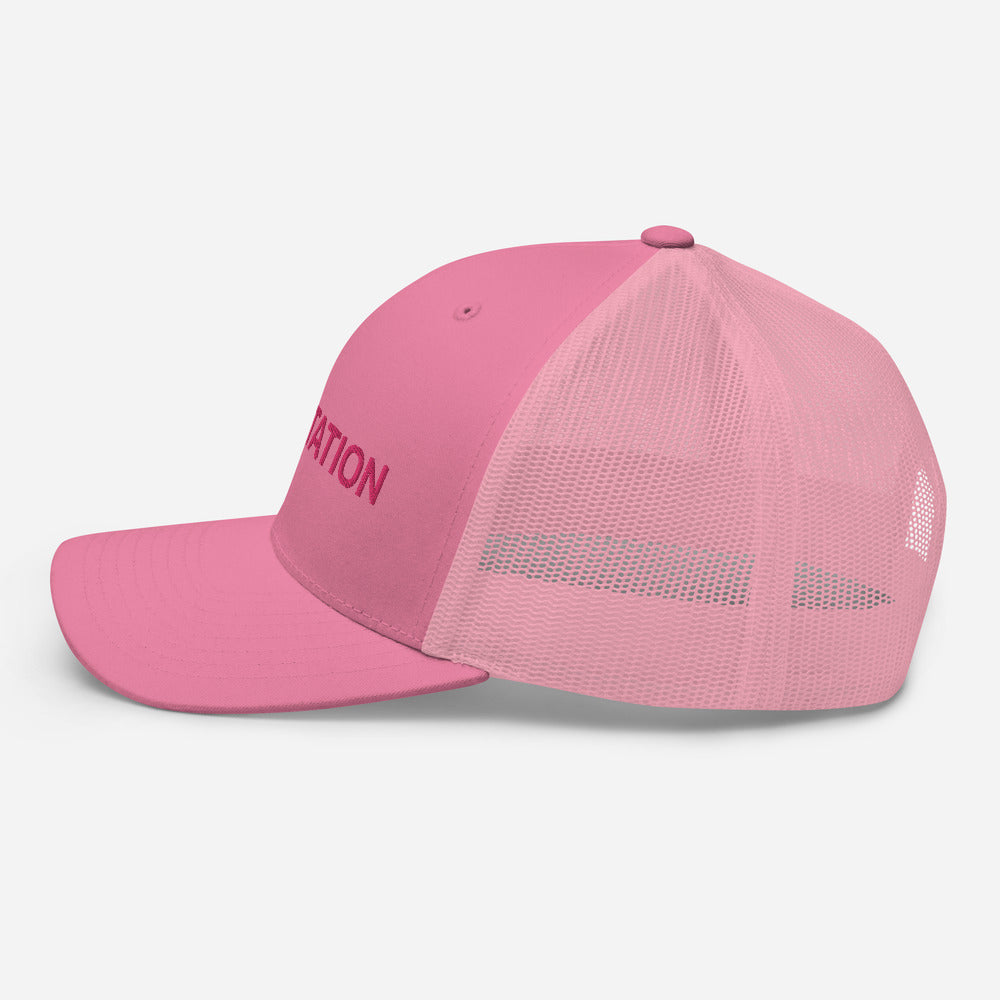 Six Rotation Basic Cotton Candy Trucker Hat