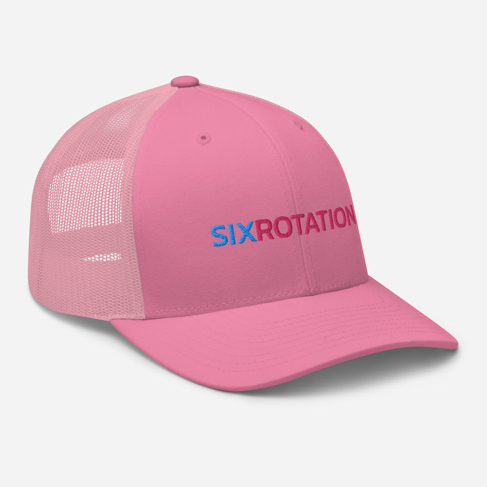 Six Rotation Basic Cotton Candy Trucker Hat