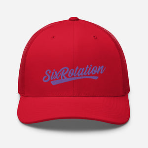 Six Rotation Swift Purple Trucker Hat