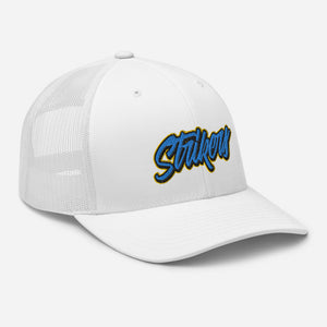 Strikers Script Classic Blue Trucker Hat