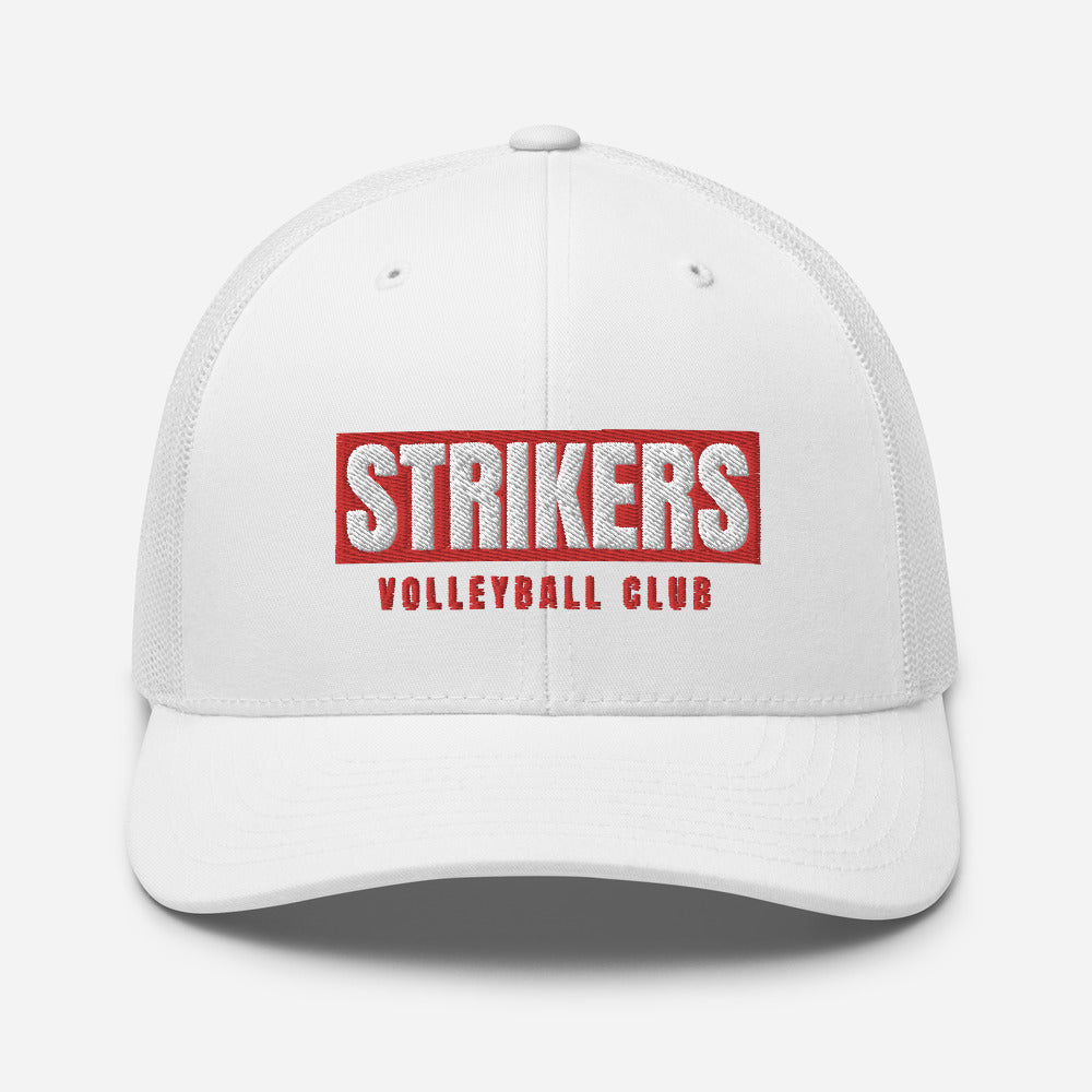 Strikers Long Block Red Trucker Hat