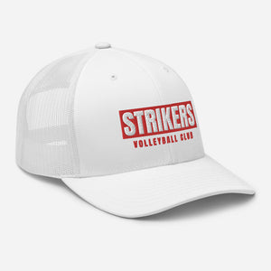 Strikers Long Block Red Trucker Hat