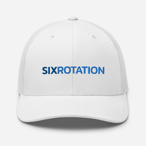 Six Rotation Basic Blue Trucker Hat