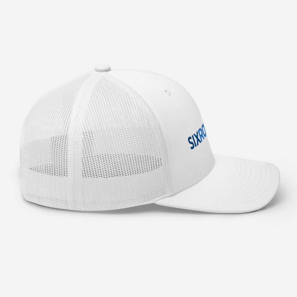 Six Rotation Basic Blue Trucker Hat