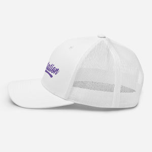 Six Rotation Swift Purple Trucker Hat