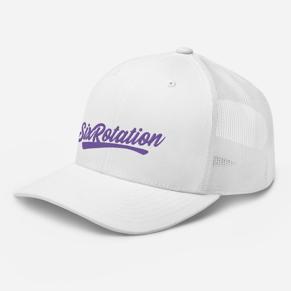 Six Rotation Swift Purple Trucker Hat