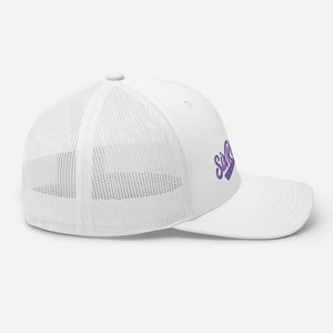 Six Rotation Swift Purple Trucker Hat