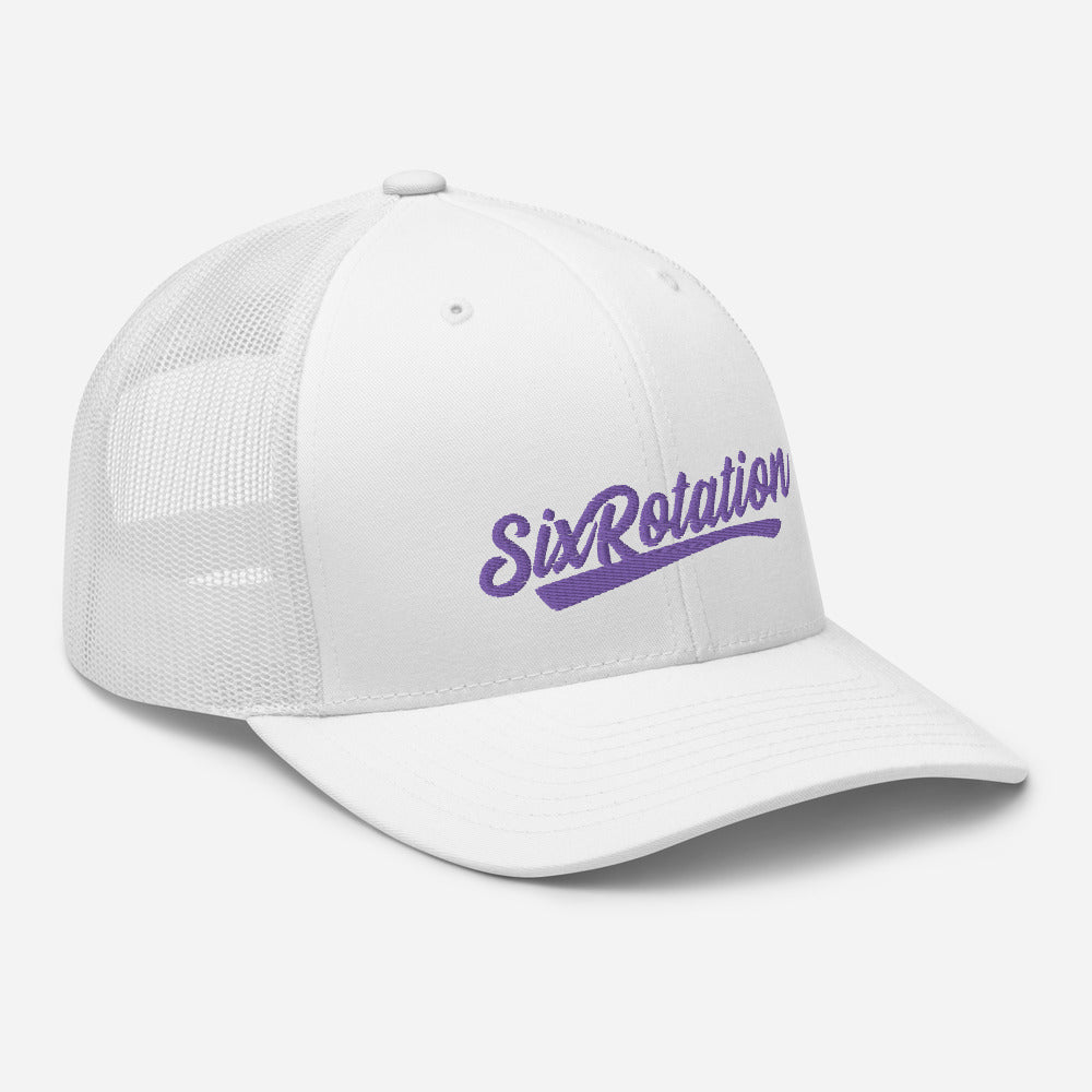 Six Rotation Swift Purple Trucker Hat