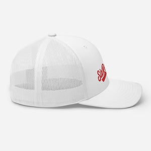 Six Rotation Swift Red Trucker Hat