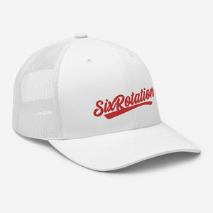 Six Rotation Swift Red Trucker Hat