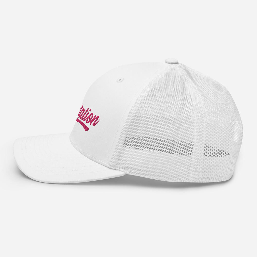 Six Rotation Swift Hot Pink Trucker Hat