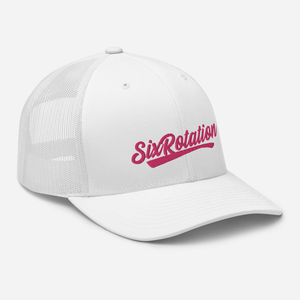 Six Rotation Swift Hot Pink Trucker Hat