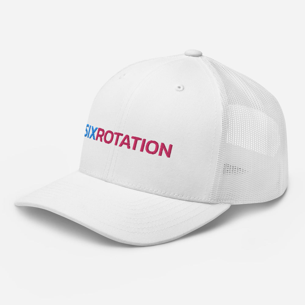 Six Rotation Basic Cotton Candy Trucker Hat