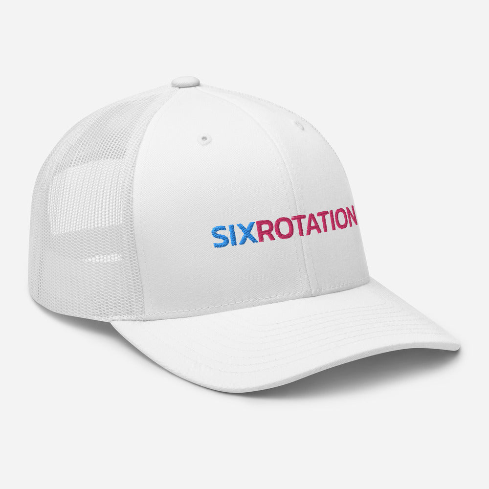 Six Rotation Basic Cotton Candy Trucker Hat