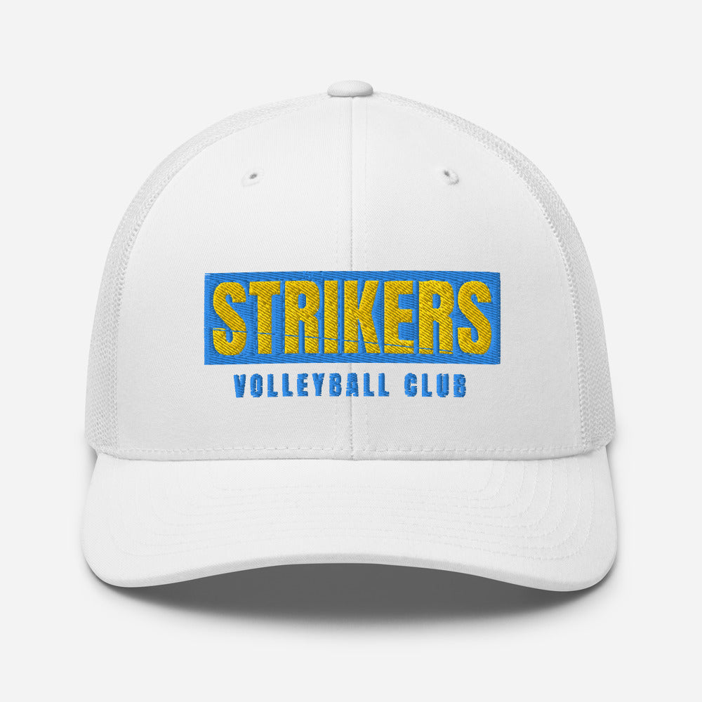 Strikers Classic Long Block Gold Trucker Hat