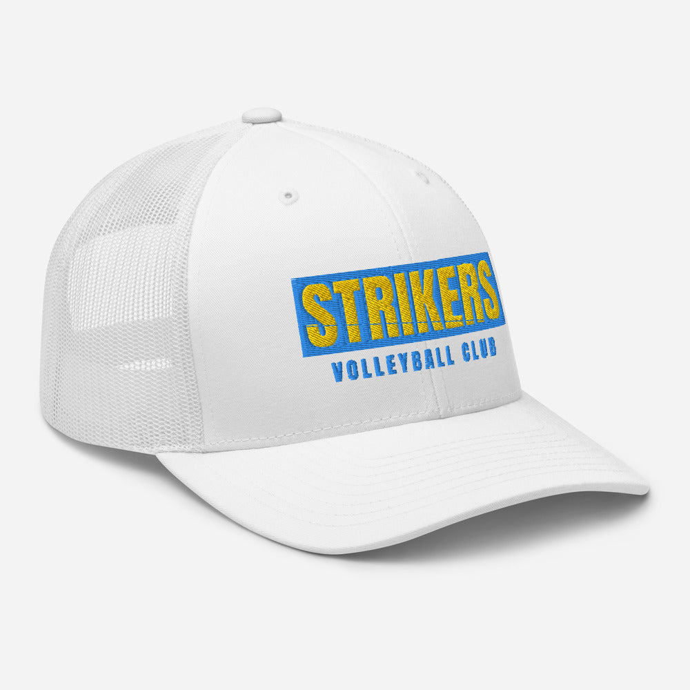 Strikers Classic Long Block Gold Trucker Hat