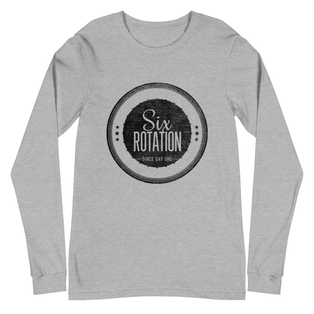 Six Rotation Stamp Unisex Long Sleeve Tee