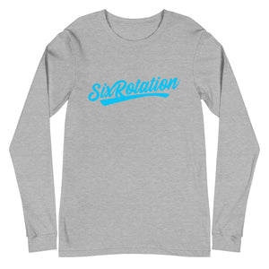 Six Rotation Script Unisex Long Sleeve Tee