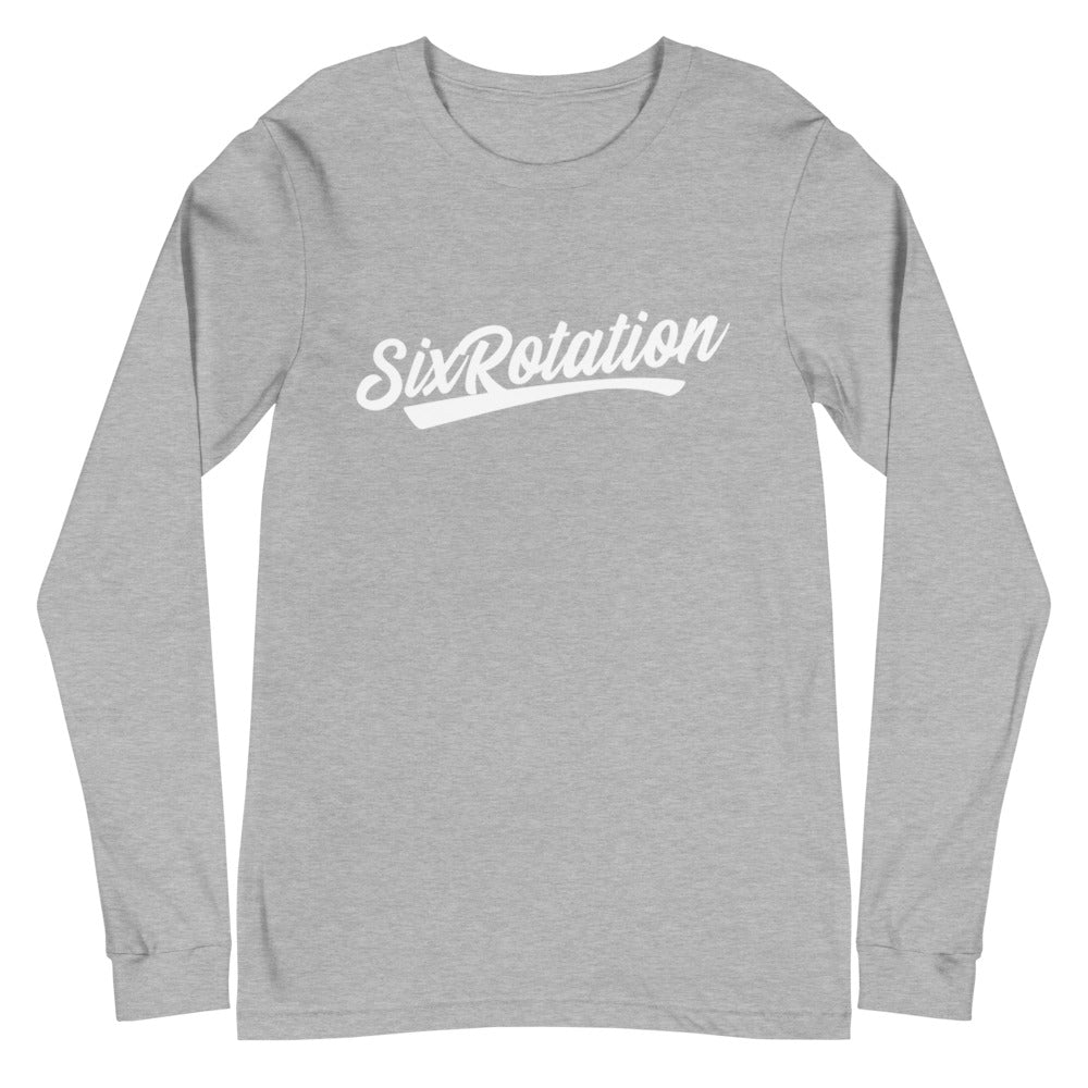 Six Rotation Script Unisex Long Sleeve Tee