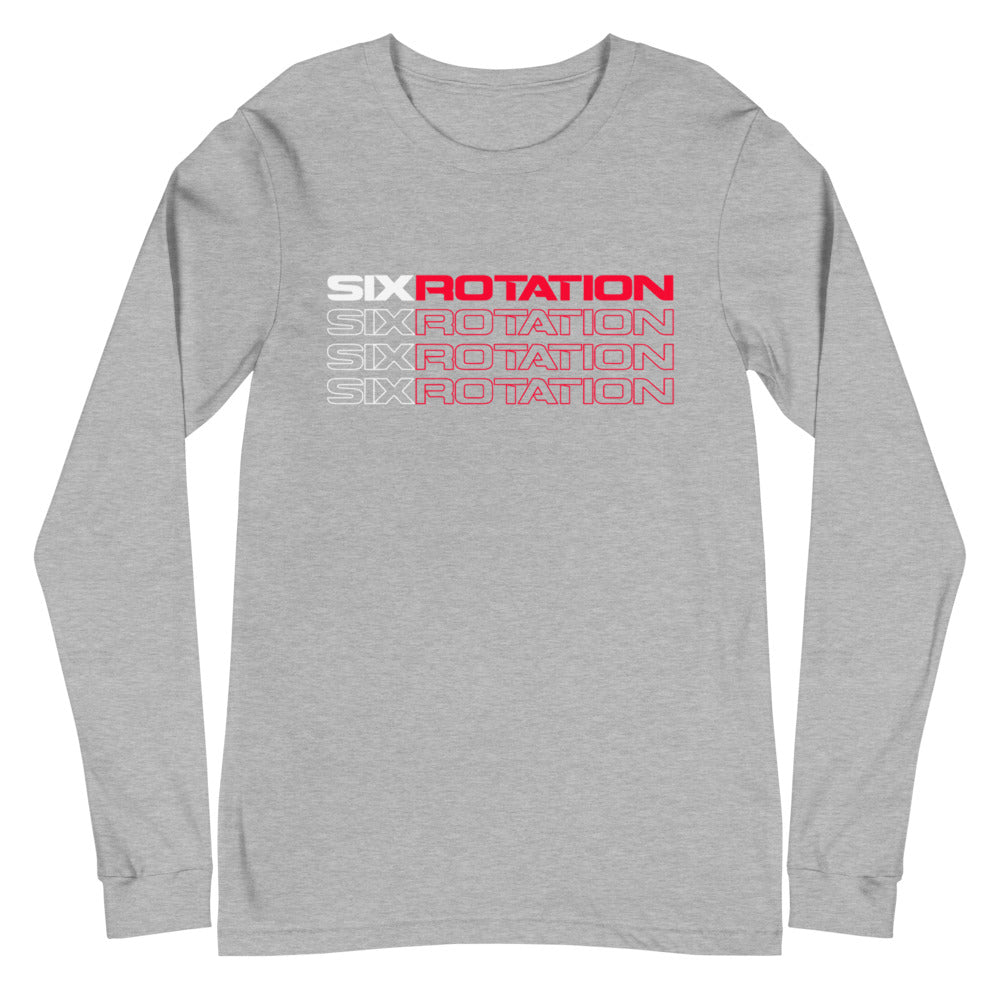 Six Rotation Stack Unisex Long Sleeve Tee