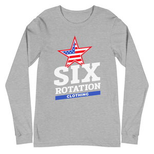 Six Rotation Star Unisex Long Sleeve Tee