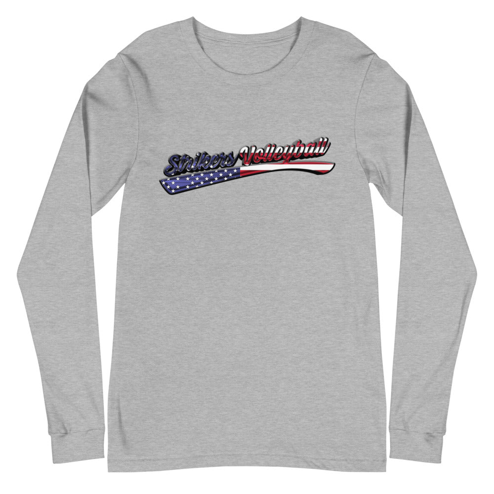 Strikers USA Script Unisex Long Sleeve Tee