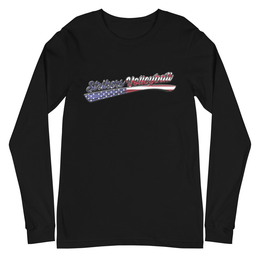 Strikers USA Script Unisex Long Sleeve Tee