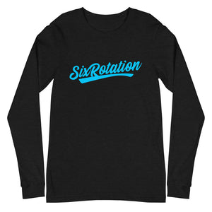 Six Rotation Script Unisex Long Sleeve Tee