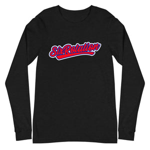 Six Rotation Script Unisex Long Sleeve Tee