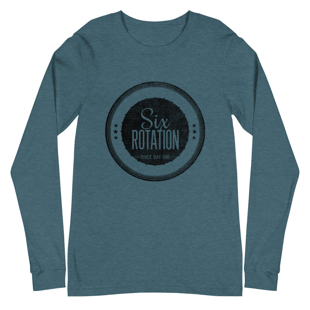 Six Rotation Stamp Unisex Long Sleeve Tee