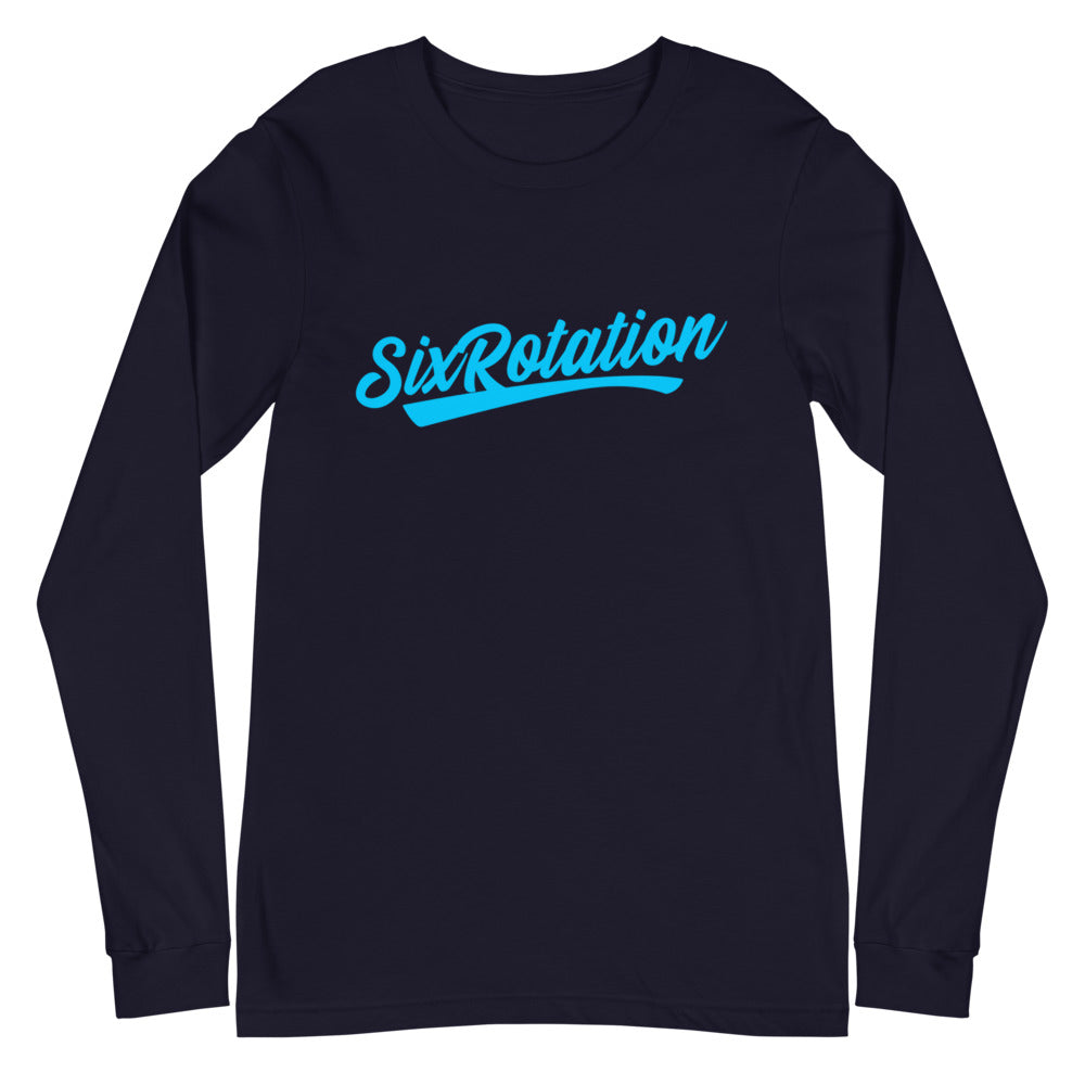 Six Rotation Script Unisex Long Sleeve Tee