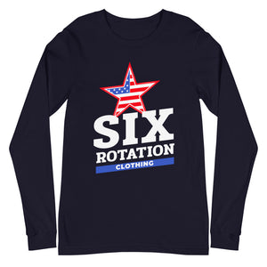 Six Rotation Star Unisex Long Sleeve Tee