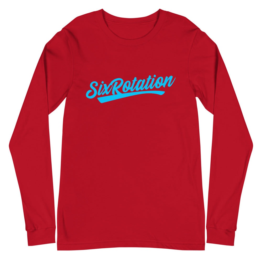 Six Rotation Script Unisex Long Sleeve Tee