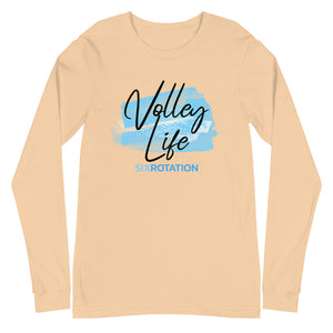 Six Rotation Volley Life Unisex Long Sleeve Tee