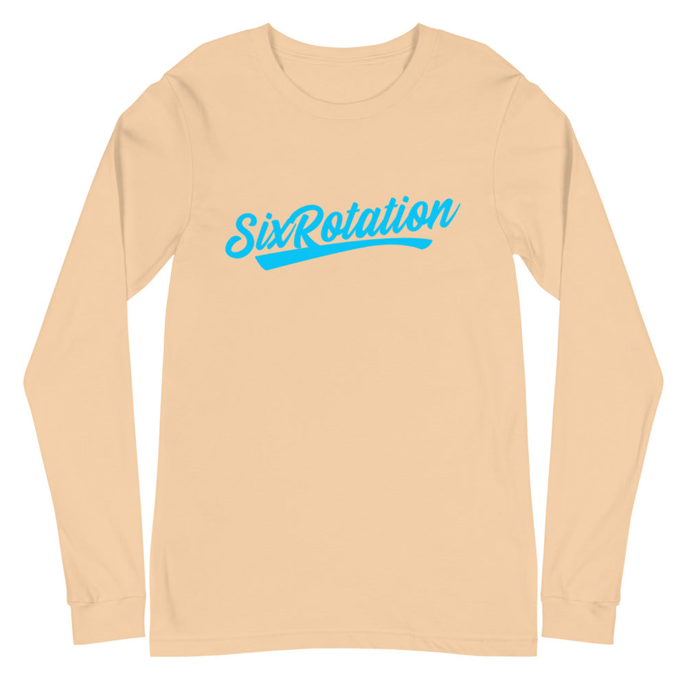 Six Rotation Script Unisex Long Sleeve Tee