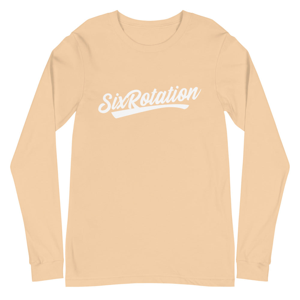 Six Rotation Script Unisex Long Sleeve Tee