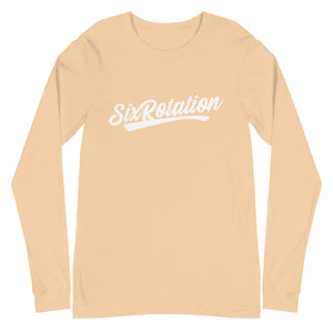 Six Rotation Script Unisex Long Sleeve Tee