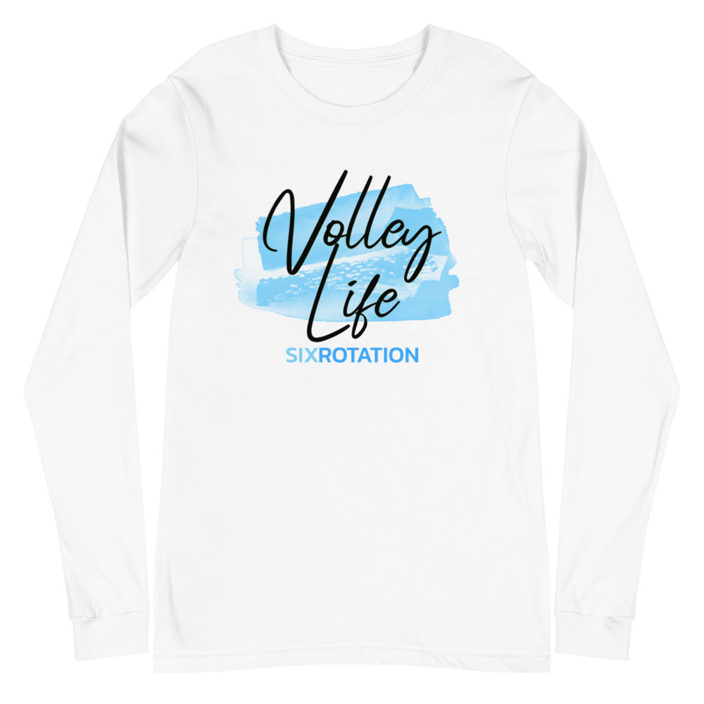 Six Rotation Volley Life Unisex Long Sleeve Tee