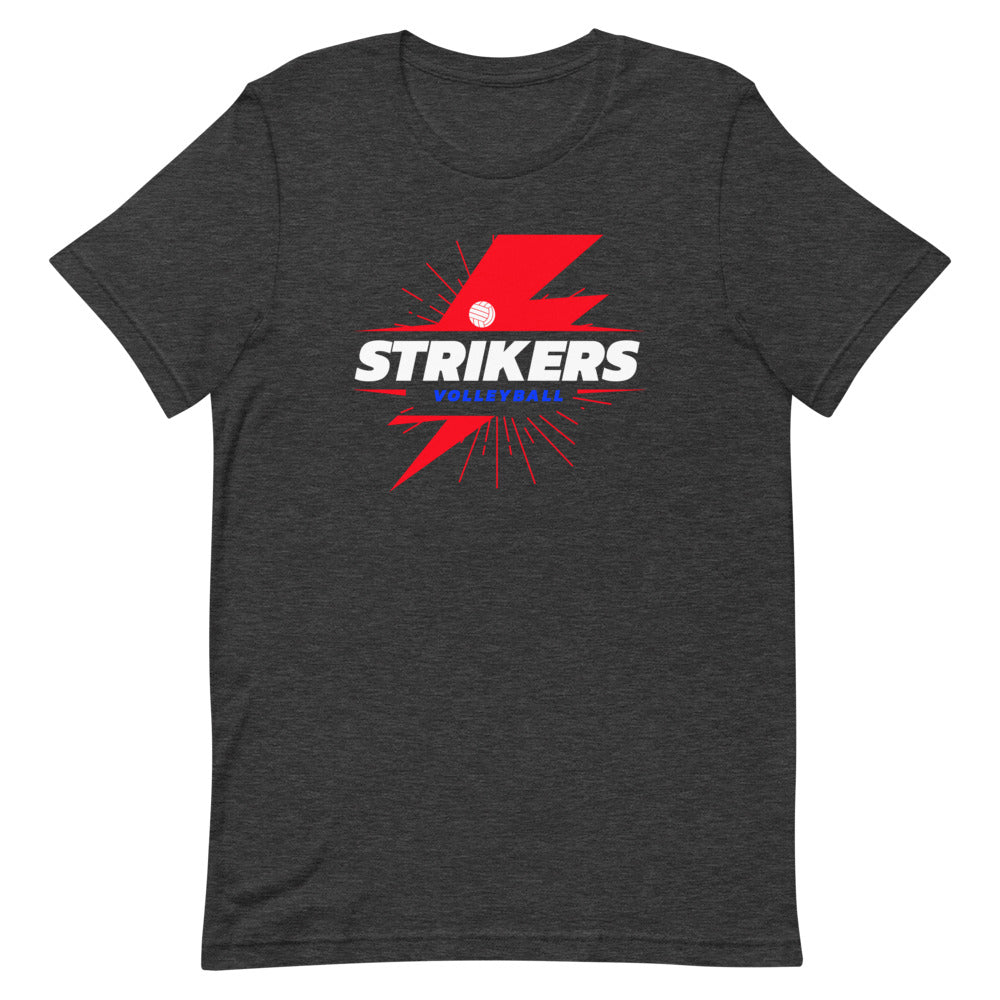 Strikers Red Bolt Short-Sleeve Unisex T-Shirt