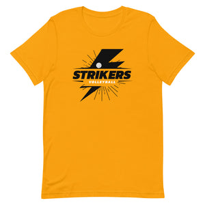 Strikers Black Bolt Short-Sleeve Unisex T-Shirt