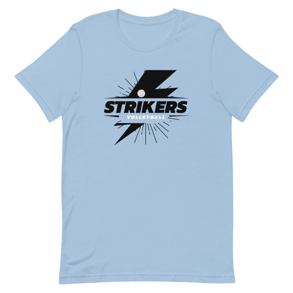 Strikers Black Bolt Short-Sleeve Unisex T-Shirt