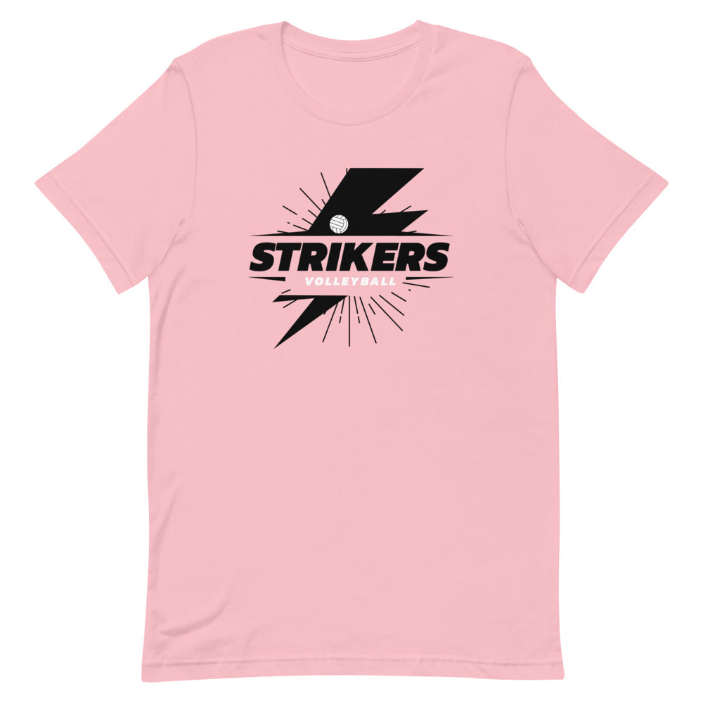 Strikers Black Bolt Short-Sleeve Unisex T-Shirt